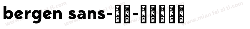 bergen sans-常规字体转换